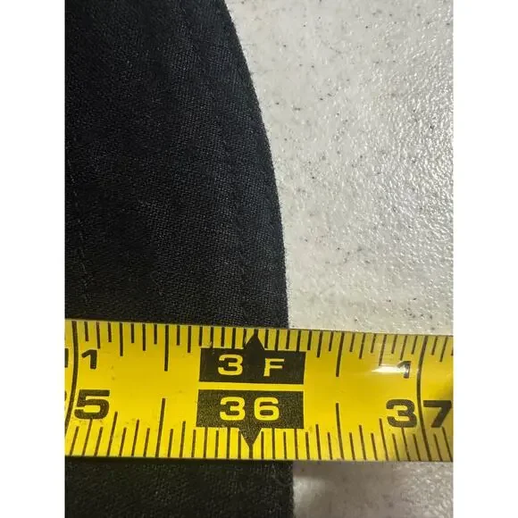 Trina Turk x I.N.C. Linen Blend Lace-Up Dress BLACK XL POCKETS Casual Slvls A42 - Picture 7 of 8